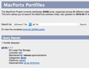 macports checking installed ports